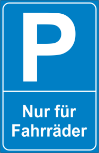 Parkplatzkennzeichnung Fahrrad Aufkleber